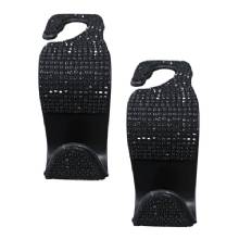 MAXSA INNOVATIONS Car Headrest Bling Hooks 4 Count Black