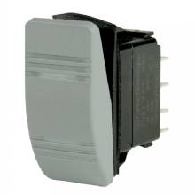 BEP MARINE DPDT Contura Switch %2D 2%2DAmber LEDs %2D Gray %2D ON and ON