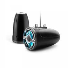 JL AUDIO M6 77in Enclosed Tower Speakers Titanium Sport Grille with RGB LED