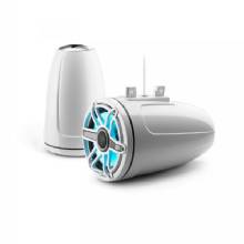 JL AUDIO M6 77in Enclosed Tower Speakers White Sport Grille with RGB LED