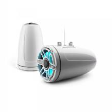 JL AUDIO M6 88in Enclosed Tower Speakers White Sport Grill with RGB LED