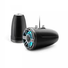JL AUDIO M6 88in Enclosed Tower Speakers Titanium Sport Grill