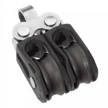 BARTON MARINE Size 0 20mm Plain Bearing Pulley Block Double Fixed Eye