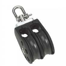 BARTON MARINE Size 3 45mm Plain Bearing Pulley Block Double w and Swivel