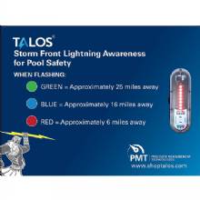 TALOS STANDARD LIGHTNING DETECTOR W and 18X24 in SAFETY sign