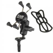 RAM Mount Fork Stem Mount w and Short Double Socket Arm Universal X%2DGrip Cell and iPhone Cradle
