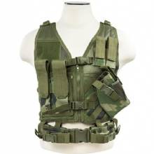 NC STAR VISM CTVC2916WC Tactical Vest%2DSmall%2DWoodland Camo