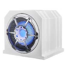 DS18 HYDRO 10 in Marine Sub Box w and RGB Lighting %2D White