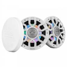 DS18 65 in 2%2DWay Coaxial Marine Speakers w and Digital LED Lights and Bullet Tweeter %2D White %2D 150W 4%2DOhm