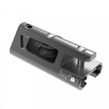 BARTON MARINE Barton 32mm End Stop and Becket Genoa Car Track %2D Black