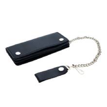 BC OUTFITTERS BlackCanyon Outfitters CW7INCH Bikers Wallet with Chain 75%2DInch Snap Closure Leather Trucker Wallet Biker Wallet for Men Black