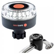 NAVISAFE Navlight 360deg 2NM w and Navibolt Base Rail Mount %2D Black