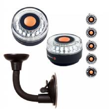 NAVISAFE Portable Navilight 360 deg 2NM %2D White w and Bendable Suction Cup Mount