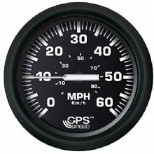 FARIA Euro Black 4 inch Speedometer 60MPH %2DGPS