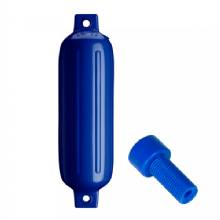 POLYFORM G%2D3 Twin Eye Fender 55 inch x 19 inch %2D Cobalt Blue w and Air Adapter