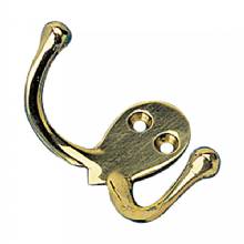 SEA DOG Double Coat Hook %2D Cast Brass