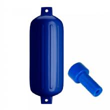 POLYFORM G%2D6 Twin Eye Fender 11 inch x 30 inch %2D Cobalt Blue w and Air Adapter