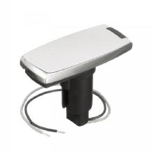 ATTWOOD Attwood 910T Series Rectangle Base 2%2DPin Over Mold 306 Stainless Steel Black Cover