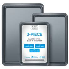 BLACK and DECKER 3%2DPiece Carbon Steel Baking Sheet Set