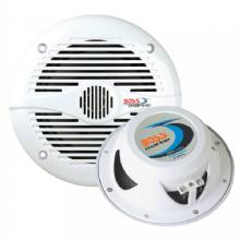 BOSS AUDIO MR60 65 in Round Speakers %2D White %2D Pair