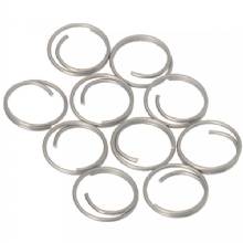 BARTON MARINE Barton Stainless Steel Large Split Rings %2D 14mm %2D 10%2DPack