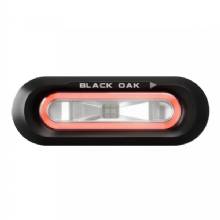 BLACK OAK LED Low Pro Flush %2D Black Housing %2D Red LED