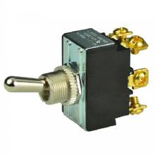 BEP MARINE DPDT Chrome Plated Toggle Switch %2D ON and OFF and ON