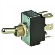 BEP MARINE DPDT Chrome Plated Toggle Switch %2D ON and OFF and ON