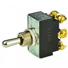 BEP MARINE DPDT Chrome Plated Toggle Switch %2D ON and OFF and ON