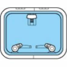 LEWMAR Size 30 Low Profile Hatch Flange Base