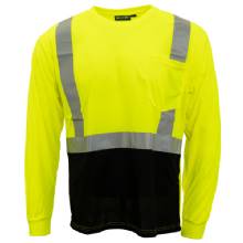 DELTAPLUS LS T%2DShirt Class 2 Mesh Black Bottom L
