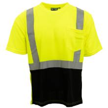 DELTAPLUS T Shirt Class 2 Mesh Black Bottom L
