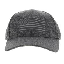 H3 USA Flag Gray Structured Snapback Hat