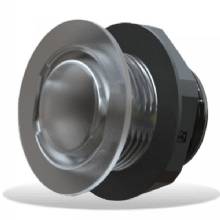 LUMISHORE Lumishore LUX LW25 Livewell Light CRGBW 12 and 24vDC 05 Watt Chrome Bezel