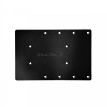 SEA BRACKETS 12 in Straight Trolling Motor Plate f and Garmin Force Kraken %2D Black