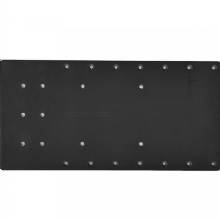 SEA BRACKETS 20 in Straight Trolling Motor Plate f and Minn Kota Quest %2D Black
