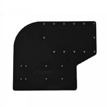 SEA BRACKETS Large Offset Trolling Motor Plate %2D Black