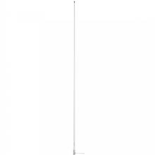 SCOUT 8%27 WHITE VHF ANTENNA 6DB SS FERRULE W and 5M RG%2D58 COAX
