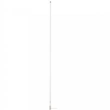 SCOUT 8%27 WHITE VHF ANTENNA 6DB HEAVY SS FERRULE W and 6M RG%2D8X