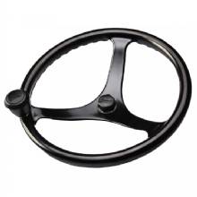 EDSON MARINE Power Wheel Black w and Black Nut and Black Knob %2D 145 in