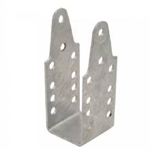 CE SMITH Strap Bent Channel Upright Short Galvanized Bracket %2D 9 in