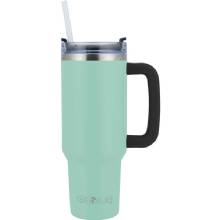 BRENTWOOD GEOJUG 40OZ INSLT SS TUMBLER BLU