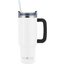 BRENTWOOD GEOJUG 40OZ INSLT SS TUMBLER CRM