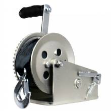 POWERWINCH Utility Series Winch 1 800lb 2 Speed 8 in Crank Arm %2D Zinc