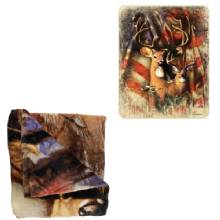 REGAL COMFORT Patriotic Deer Queen Size Blanket