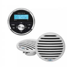 AQUATIC AV GP1 Essentials w and GP1 Gauge Stereo and Economy 65 in Speaker %2D White