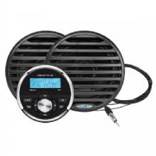 AQUATIC AV GP1 Gauge Stereo and Economy 65 in Speakers %2D Black Pair