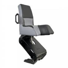 SHARK EPIC Seat w and Flex Suspension %2D Grey Vinyl %2D Regular Handle