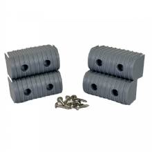 CALIBER BUNK WRAP END CAP 2X4andquot%3B GREY ACCY KIT 4%2DPK W and SS HRDW