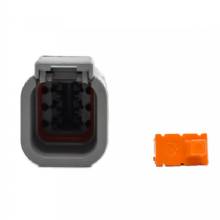 BLUEWATER 6 POSTITION DTM MALE CONNECTOR W and WEDGE LOCK